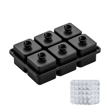 Professionelle rombe-isterningforme sæt krystaliskugler silikonekonstruktionsforme til cocktails og whisky-drinks