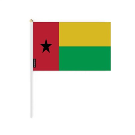 Mini Flagga - Ej specificerad - Guinea-Bissau - 30 x 45 cm - 50 stycken - Hållbar polyester