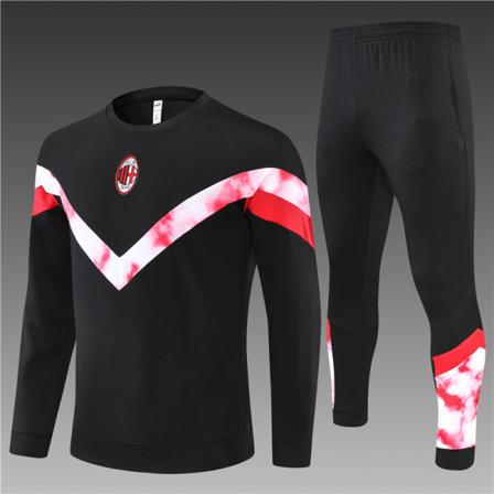 22-23 ny säsong AC Milan vuxen/barn långärmad jerseydräkt S