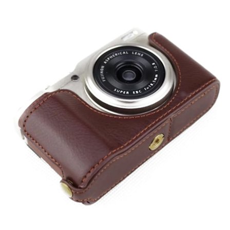 Fuji XF10 kamera etui i unikt læder - Kaffe