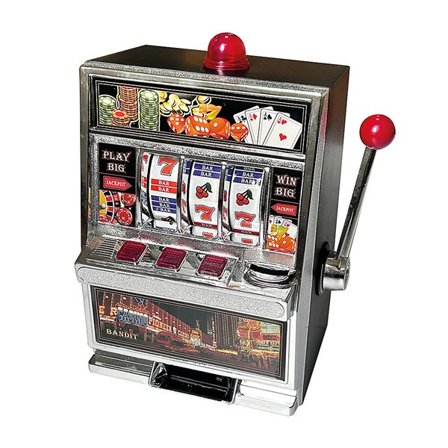 Lucky slot machine - kolikkokäyttöinen mini arcade peliautomaatti