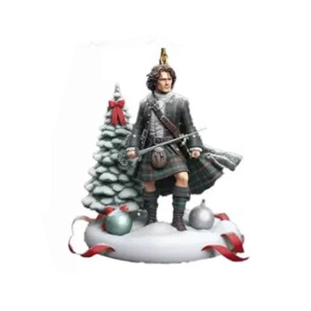 Joulukuusen koristeet 2024, Outlander-koriste perheen kuvakollaasi lomaan 8 cm (FMY)