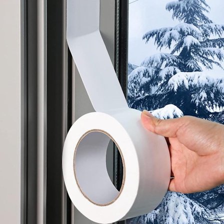 50mm*20m selvklebende termisk isolasjonslist for dører og vinduer, vintertetningstape for dører og vinduer, som gir varmeisolasjon