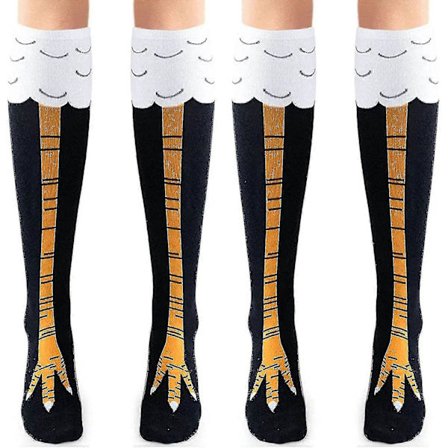 2 par Kycklingfötter Strumpor Roliga Galna Kycklingben Strumpor Kalkonstrumpor Kul