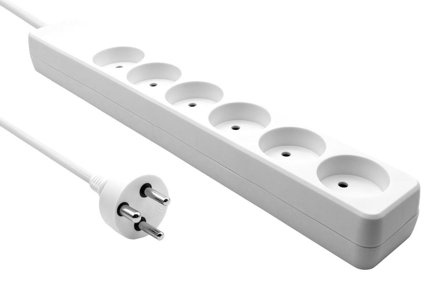 MicroConnect Danish Power Strip 6-way