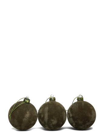 Deco Ball 'Alcan' Home Decoration Christmas Decoration Christmas Baubles & Tree Accessories Grön Broste Copenhagen