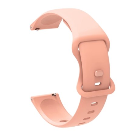 20 mm för Garmin Venu / Samsung Galaxy Watch Active 2 Universal Inner Back Spänne Perforering Silikon Watch Band