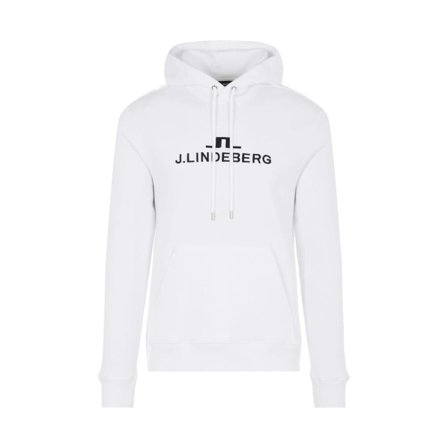 J.Lindeberg Men's Alpha Hood Men long-sleeved sweaters White L