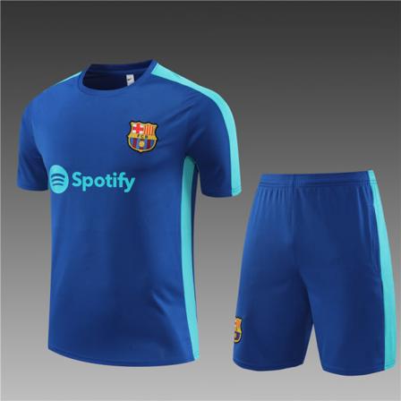 23-24 Uusi kausi Barcelona lyhythihainen paita aikuisille/lapsille sininen 22 sininen 22