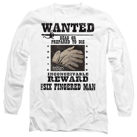 The Princess Bride Unisex Vuxen Efterlyst 6-fingrad Man Långärmad
