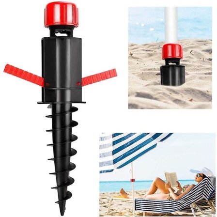 Strandparasoll Sandankare, Markparasollfötter, Basankare Plastparasollhållare, För Sand Gräsmatta Uteplats