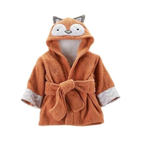 Baby Pojke/Flicka Söt Djur Mjuk Bomull Badrock Med Huva Baby Badhanddukar