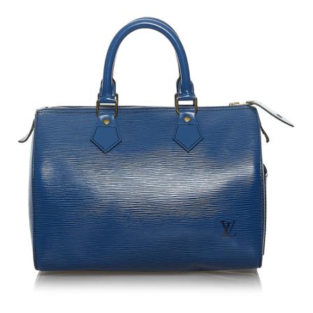 Louis Vuitton Vintage, Pre-owned Handbag Blauw, Dames, Maat:ONE Size