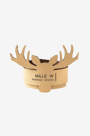 MiLLE W NORDISK DESIGN - Servettring älg 4-pack - Beige - Servettringar - Från Homeroom