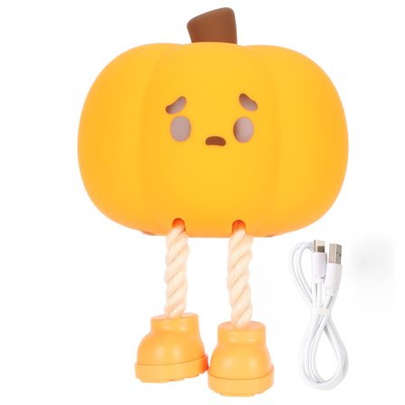 Sød Genopladelig Græskar Natlampe Silikone Øjenbeskyttelse til Børneværelsesindretning