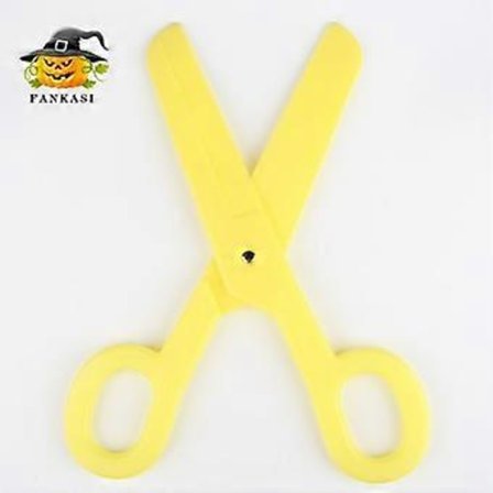 2 stk. Plastik Fake Saks Rekvisit Dekorativ Saks Kæmpe Saks Rekvisit Båndklipningsceremoni Saks Sikker Saks Rekvisit Kostume Rekvisit Tilbehør rød gul