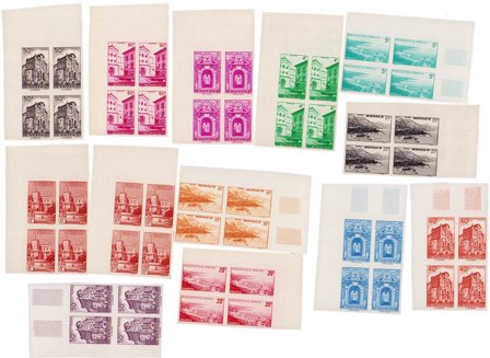 Monaco - YT ND307-313C - Utakket - 4-blok - Postfrisk