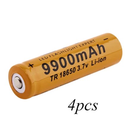 18650-akku korkealaatuinen 9900mAh 3,7V 18650-litiumioniakut Ladattava akku taskulampulle