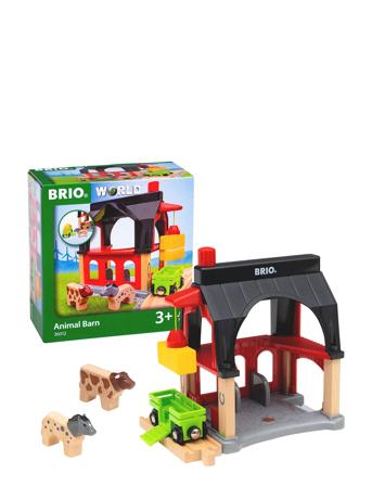 Brio World Animal Barn Toys Toy Cars & Vehicles Toy Vehicles Train Accessories Multi/mønstret BRIO*Betinget Tilbud