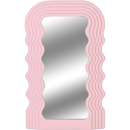 Estetisk vågmönster oregelbunden ram spegel, dekorativ skrivbordsvåg