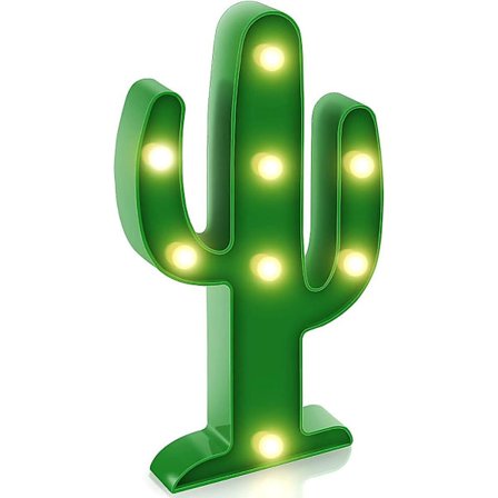 Cactusljus Barnrumsdekoration Lampor Belysning, LED Cactuslampa