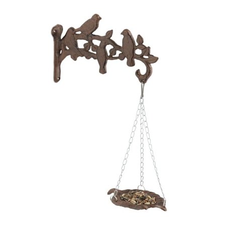 Fågelbad i gjutjärn vägg