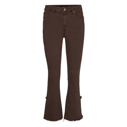 IVY Copenhagen Johanna Kick Flare Co. Hem Vintage Color brun, Dam Byxor, Dam, Storlek: W32 L28