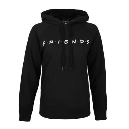 Friends Dam/dam Logo Hoodie Xl Svart/vit