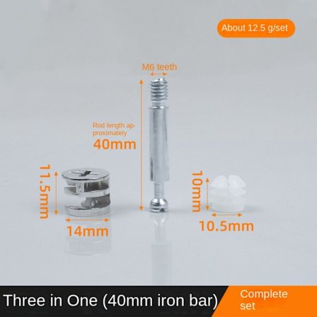 Möbelskruv Möbelkoppling 4 4