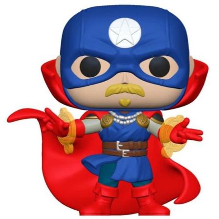 Marvel Infinity Warps Soldier Supreme POP-figur - Funko - En storlek 9 cm - Svart svart