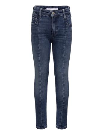 Skinny Hr Mid Blue Rec Str Jeans Slim Jeans Blå Calvin Klein