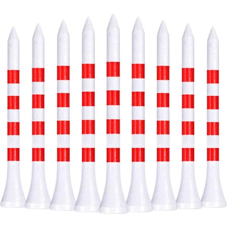 Bambus Golf Tees 70mm Pakke med 100 Lange Golf Tees med Høydemarkører, Biologisk Nedbrytbare Bærekraftig Redusert Friksjon