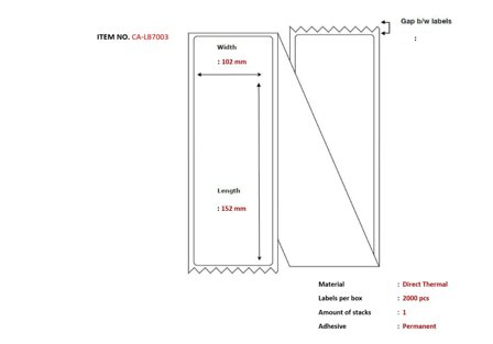 Capture Ship-label 102 x 152mm,