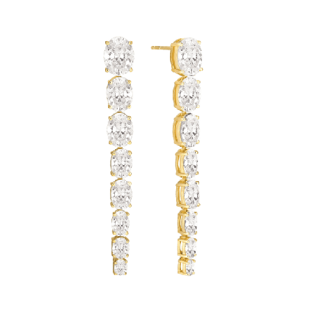 Sif Jakobs Jewellery Örhänge Ellisse Lungo Otto Örhängen Dam Guld ONESIZE