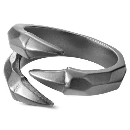 Anillo de acero con garra de dragón Jax para hombres - Anillos de acero