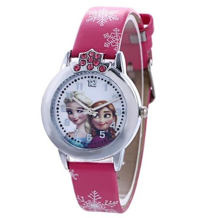 Disney Frozen barneklokke kvarts analog og digital design klokker gave til jenter (FMY)