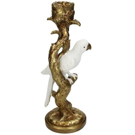 Kersten Lysestake Bird-Hvit 1-lys H26