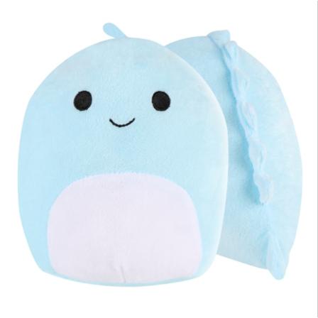 Mub- Greenmart New Cute Soft Body Fat Dinosaur Action Figure Custom Plush Toy Dinosaur Toy Children's Holiday Gift Manufacturer Blue 20cm