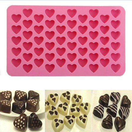 Silikoneform Love Heart Chokolade Cookies Bageform Ice Cub