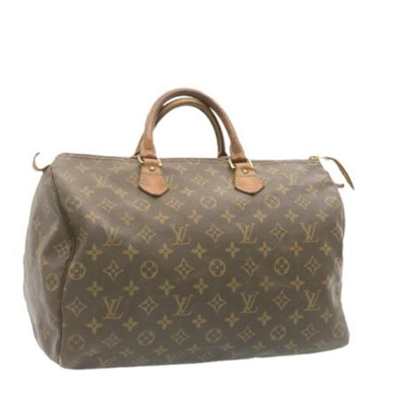 Louis Vuitton Vintage, Pre-owned Speedy 35 Monogram Handbag Bruin, Dames, Maat:ONE Size