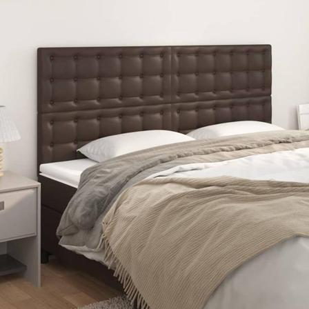 Vidaxl Huvudgavlar 4 St Brun 90x5x78/88 Cm Konstläder Brun