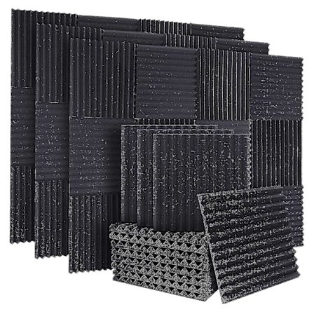 50 stk Lyddempende Skumplater Lydabsorberende Paneler Lydisoleringsplater Kile for Studiovegg