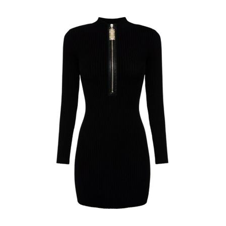Elisabetta Franchi Mini Elastic Kjole Sort, Dame