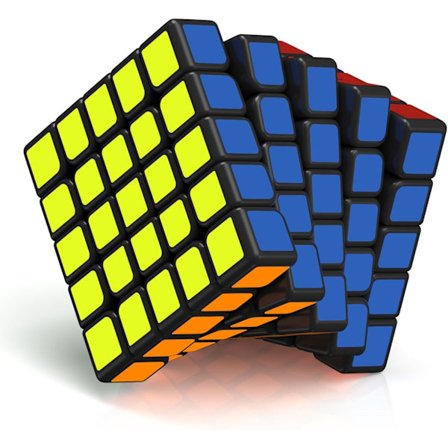 (AZC) 5x5 Speed Cube, 5x5x5 Original Puzzle Cube Superholdbar klistremerke med livlige farger (5x5x5) 5x5x5 5x5x5 3x3x3