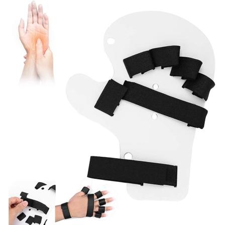 Håndsplint Treningsstøtte, Fingersplint Utvidet Type For Hånd- Eller Slagtilfellegjenoppretting (hvit)
