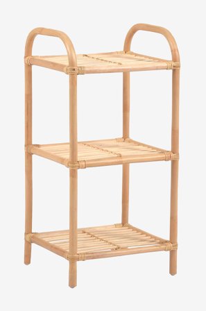 Kave Home - Rottinkihylly Ormela - Luonnonväri - Kirjahyllyt - - Homeroom