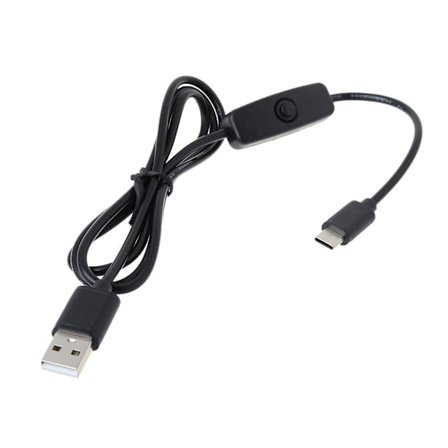 USB till Type-C-kabel med På/Av-knapp USB till Type-C-kabel för LED-skrivbordslampa USB-fläkt LED-strips