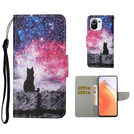 Wonderland Xiaomi Mi 11 flip kuoret - Kissa