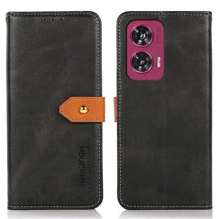 För Motorola Edge 50 Fusion 5G Mobilskal PU Läder Korthållare Magnetiskt Fodral