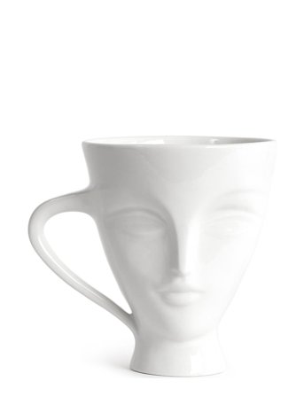 Jonathan Adler Giuliette Mug - White - 43 CL